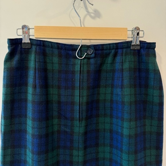 Pendleton Vintage Wool Plaid Pencil Skirt size 16 - Picture 7 of 15